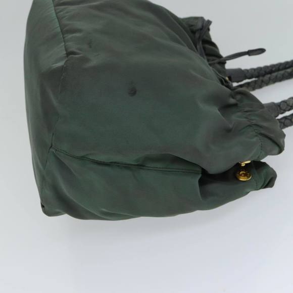 PRADA Hand Bag Nylon 2way Khaki Auth 77763 - Picture 4 of 16